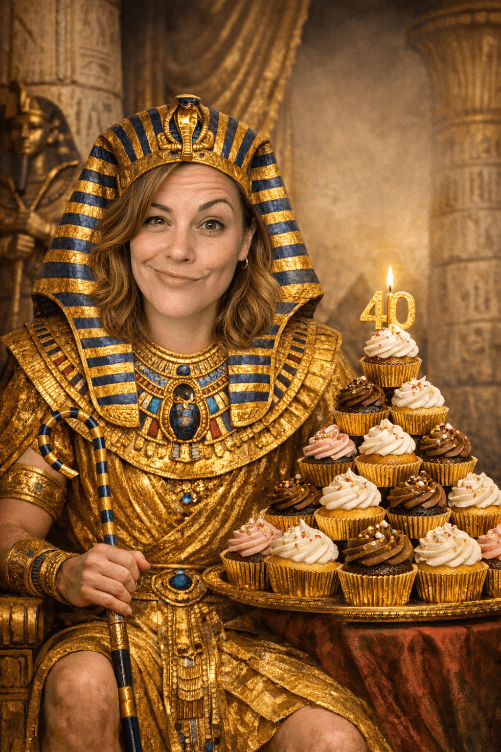 AI birthday card example for 40th birthday cards