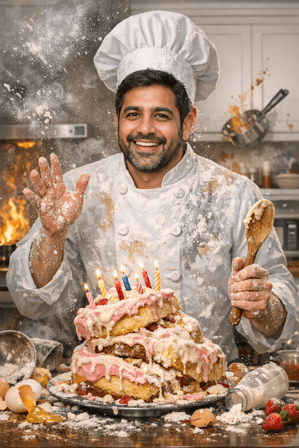 AI birthday card example for funny AI birthday cards