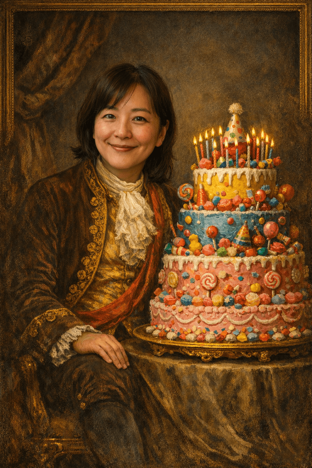 AI birthday card example for birthday card maker