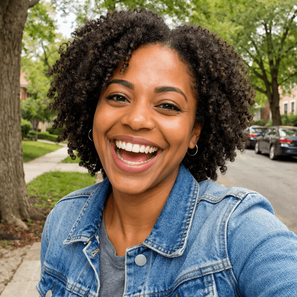 Generated face photo for custom birthday cards example 1