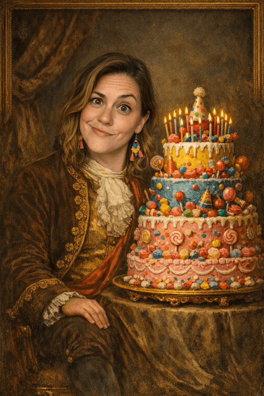 AI birthday card example for custom birthday cards