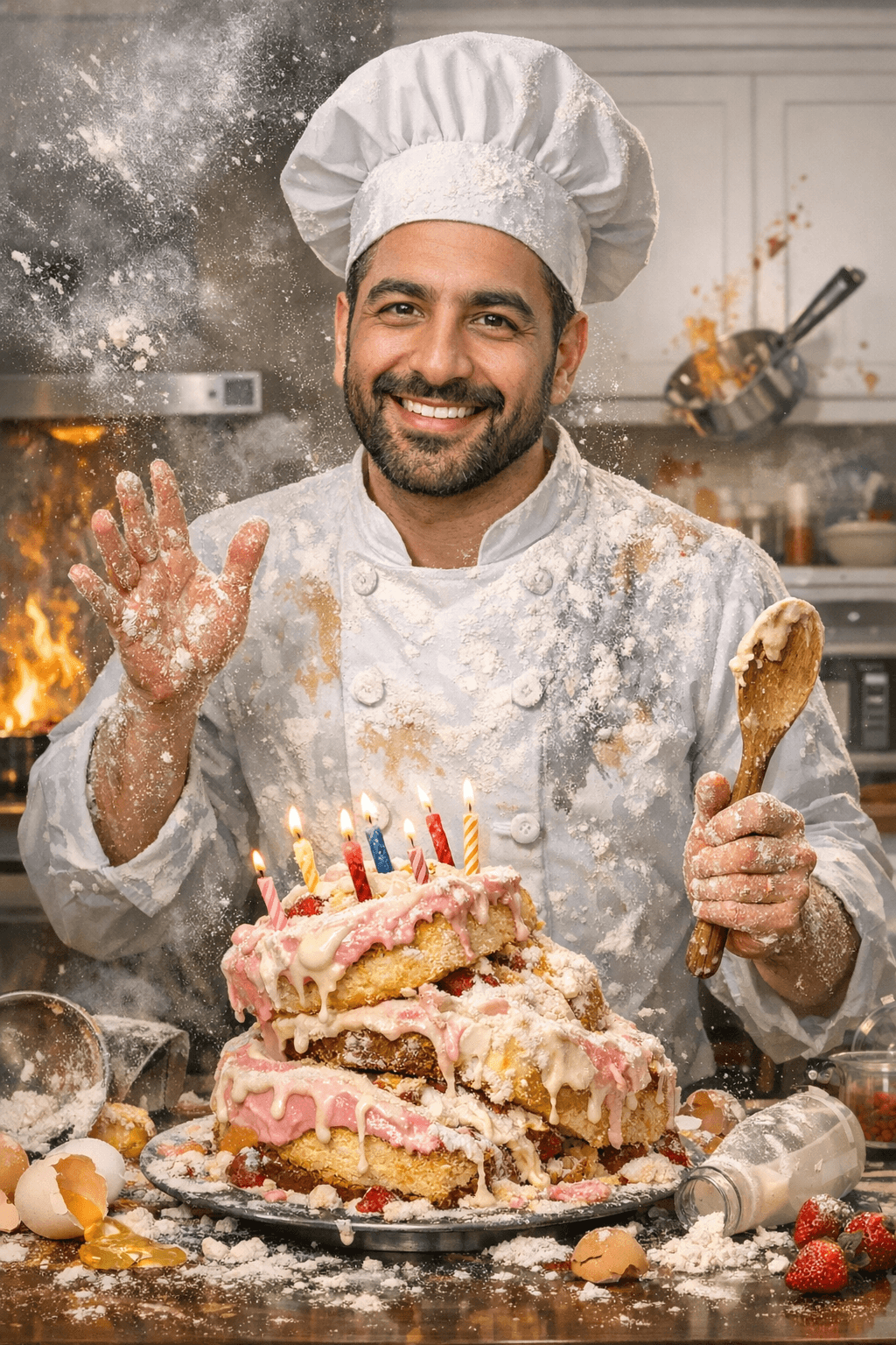 AI birthday card example for digital birthday cards