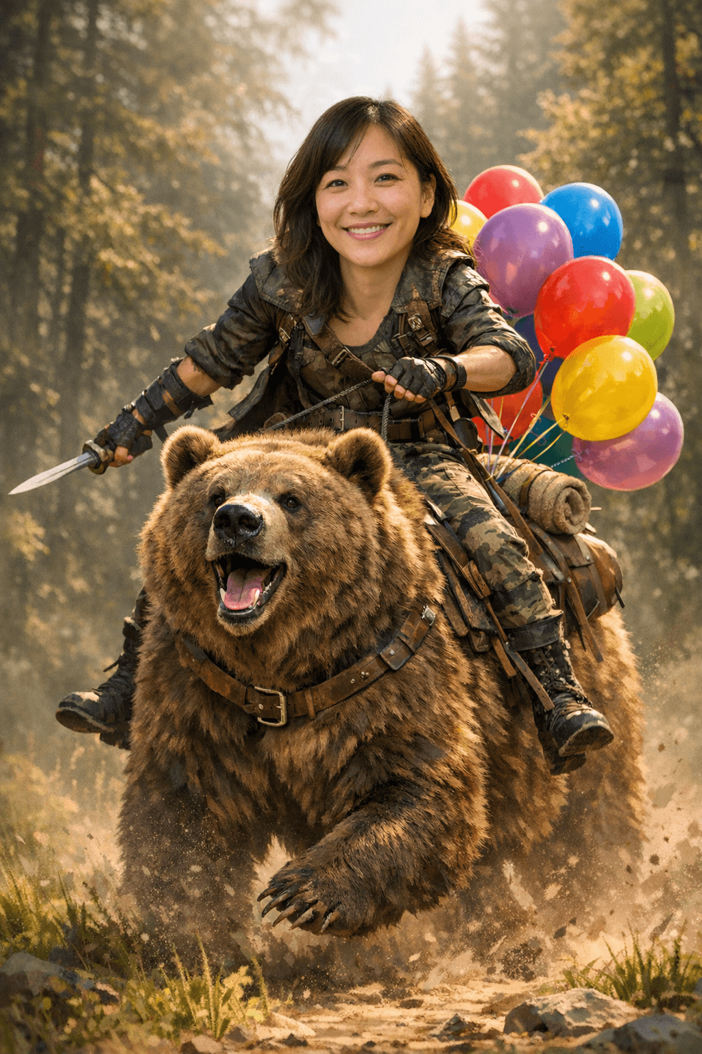 AI birthday card example for photo birthday cards