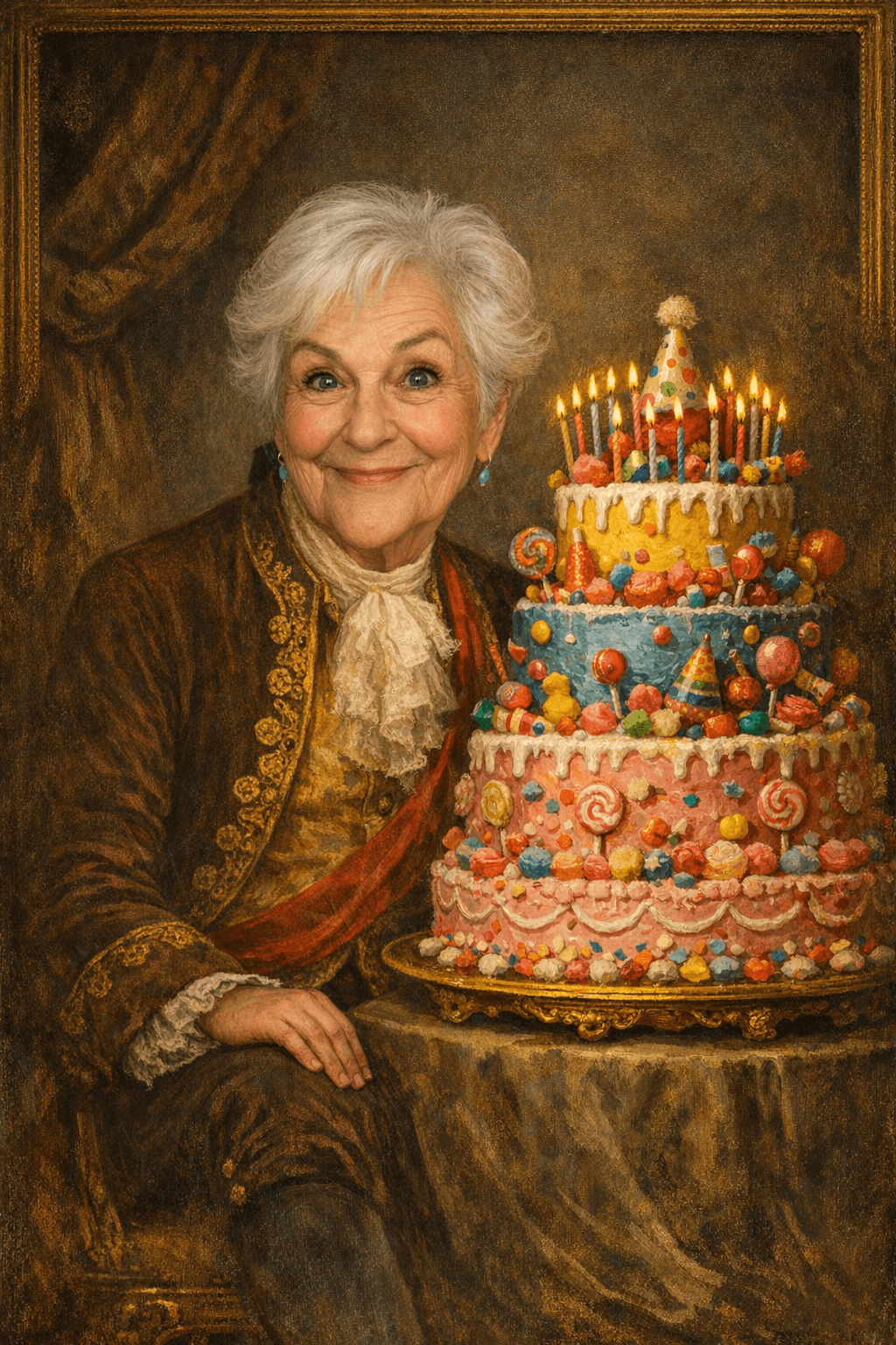 AI birthday card example for printable birthday cards